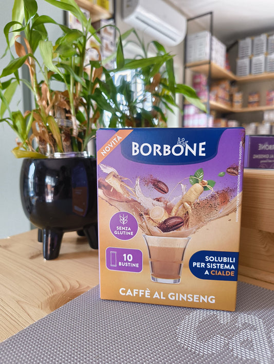 10 Bustine Borbone senza glutine solubili per sistema a cialde - Caffè al Ginseng