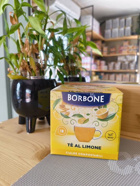 18 Cialde Borbone senza glutine e lattosio COMPATIBILI con macchine a cialde - Tè al Limone