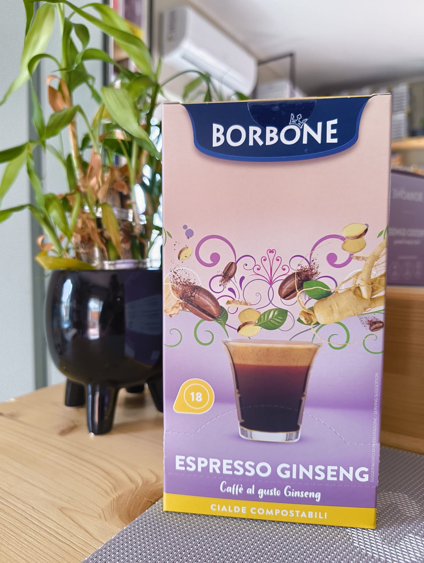 18 Cialde Borbone senza lattosio, zuccheri e caffeina COMPATIBILI con macchine a cialde - ESPRESSO GINSENG