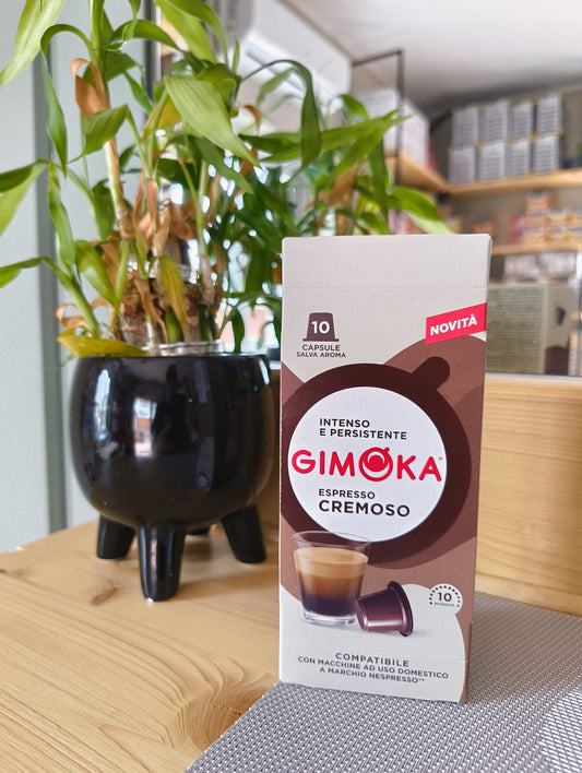 10 Capsule GIMOKA COMPATIBILI con macchine Nespresso® ad uso domestico - espresso CREMOSO