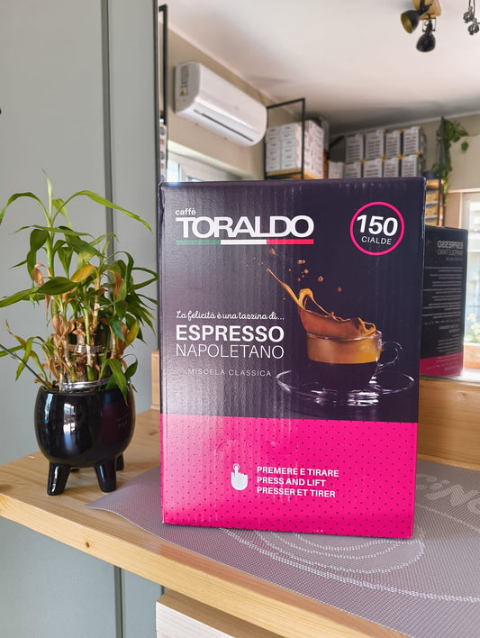 150 Cialde Toraldo COMPATIBILI con macchine a cialde - espresso NAPOLETANO